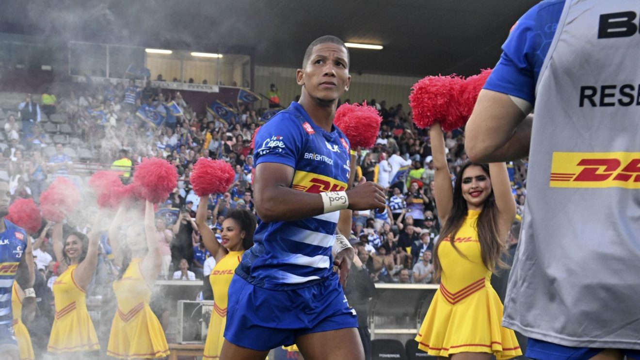 Manie Libbok of the Stormers runs onto the field