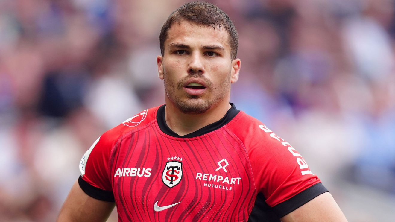 Antoine Dupont in action for Toulouse.