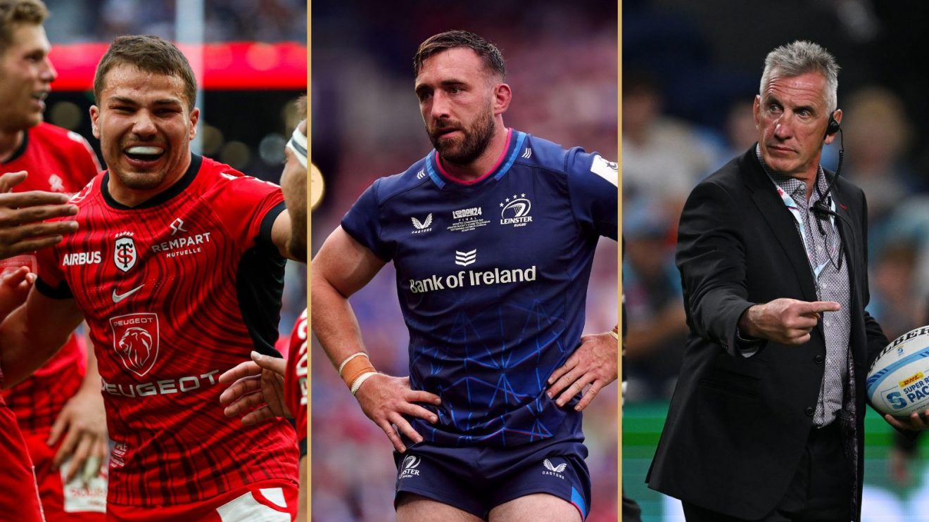 Antoine Dupont, Jack Conan and Rob Penney.