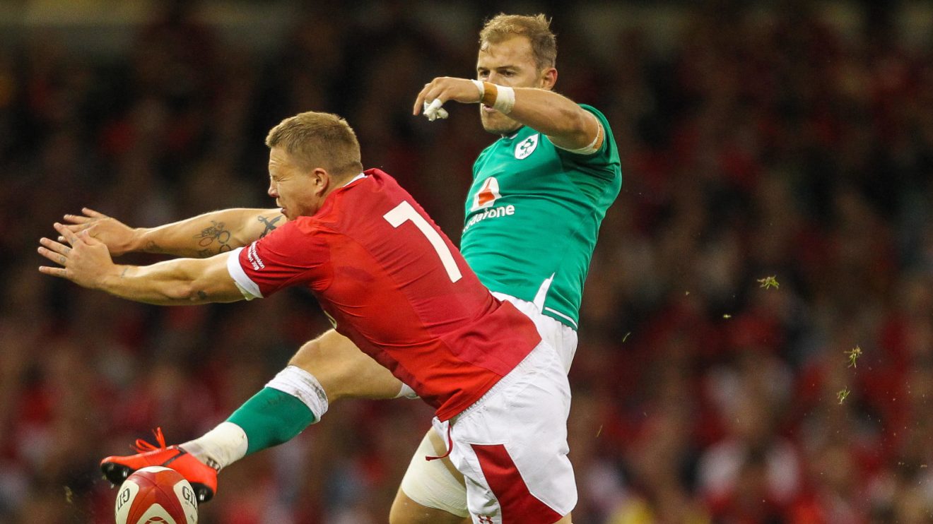 Will Addison in action for Ireland against Wales.