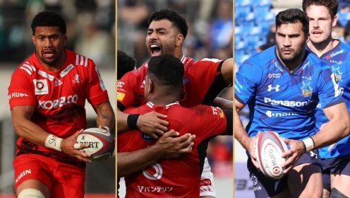 Three All Blacks and two Springboks included in Japan Team of the Season as Richie Mo’unga claims top gong