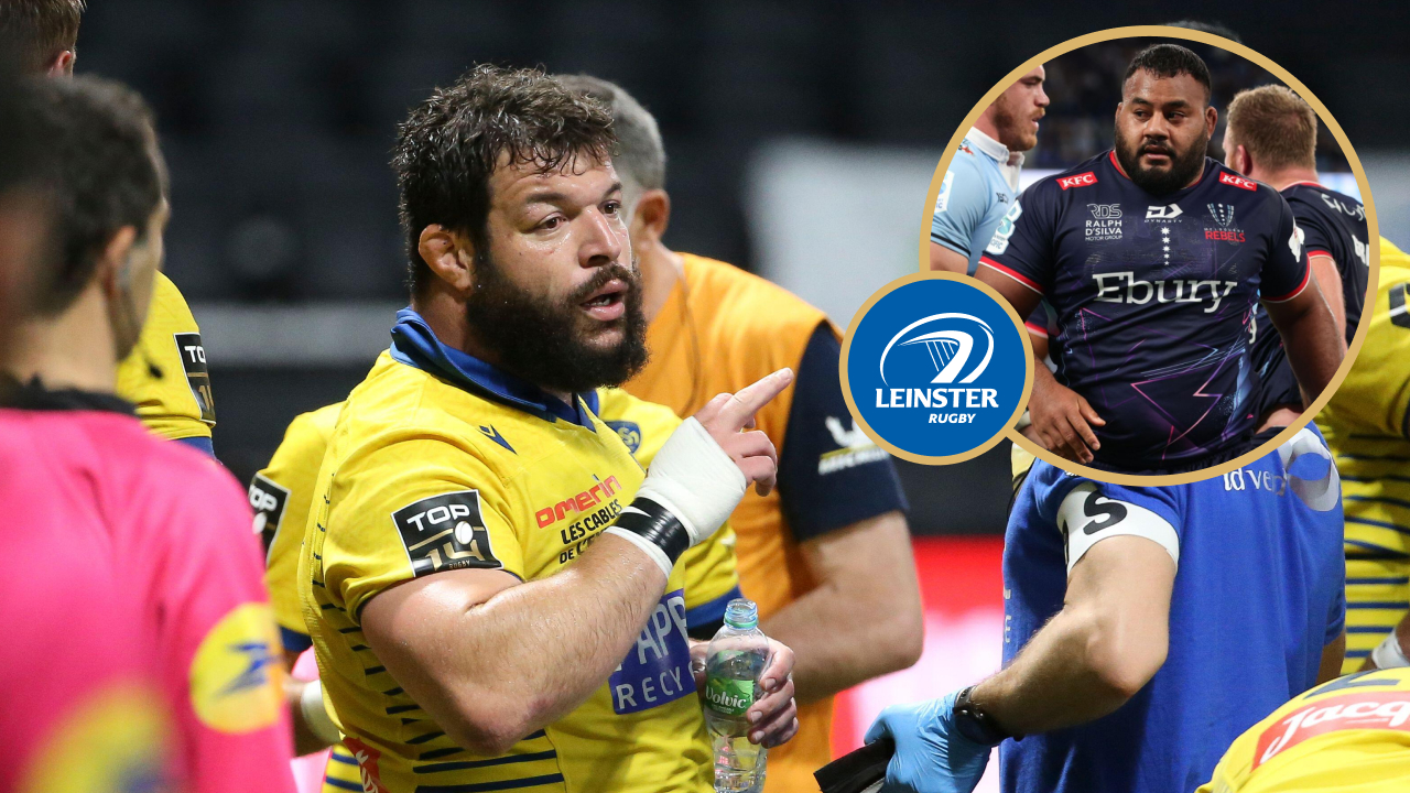 Split image feautring Clermont prop Rabah Slimani and Taniela Tupou.