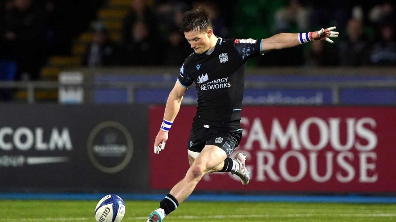 George Horne in action for Glasgow Warriors in the United Rugby Championship in 2024.