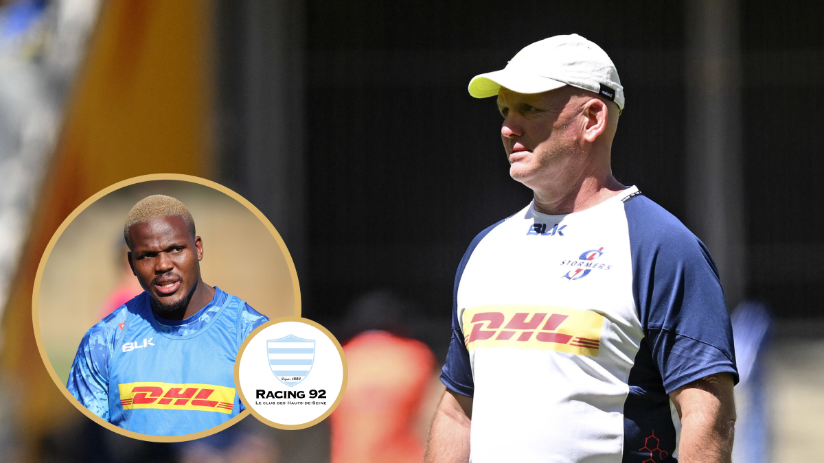 Hacjivah Dayimani and Stormers boss John Dobson.