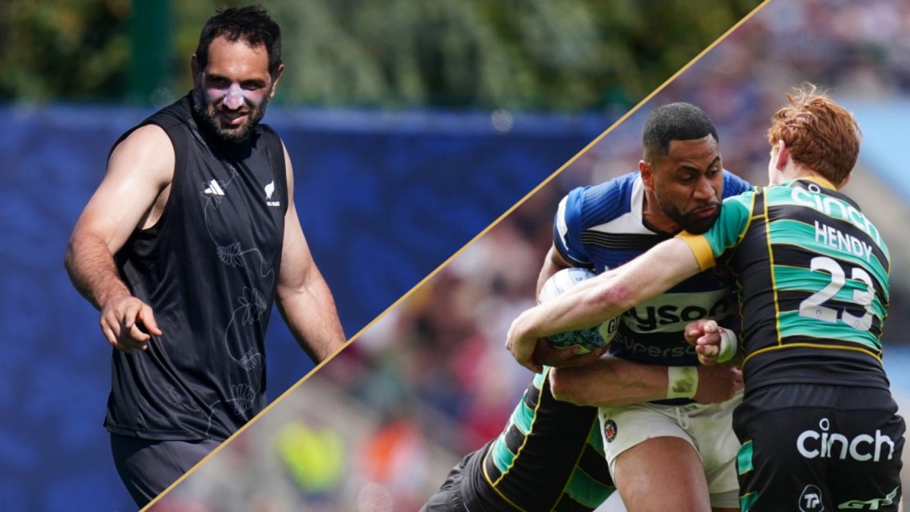 Split with Sam Whitelock and Northampton Saints v Bath.