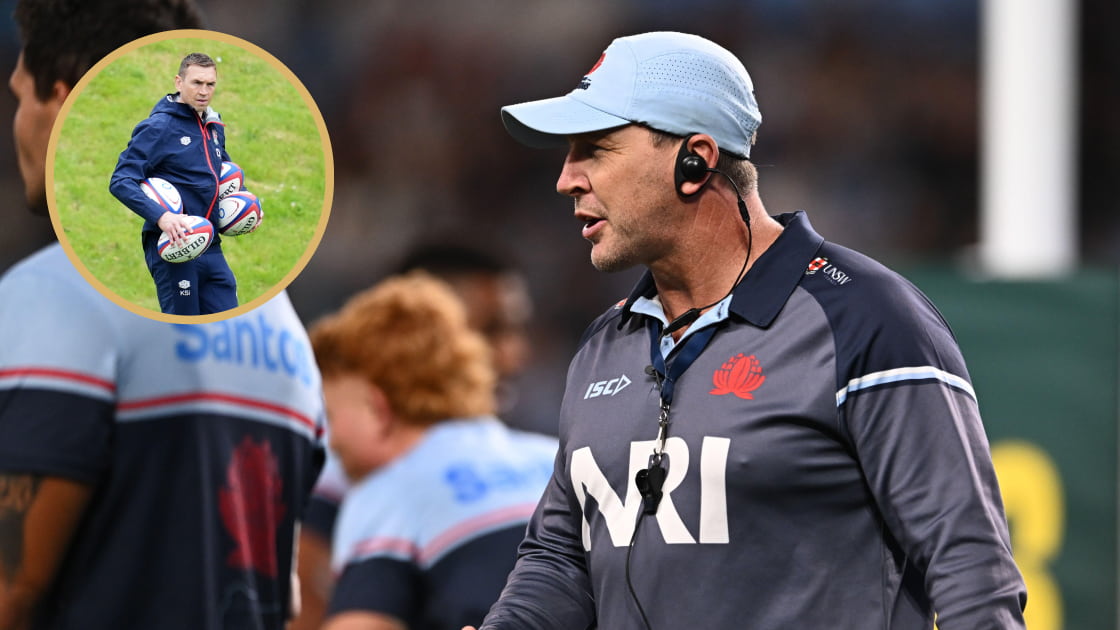 New Harlequins coach James Gilmore and a snippet of Kevin Sinfield.