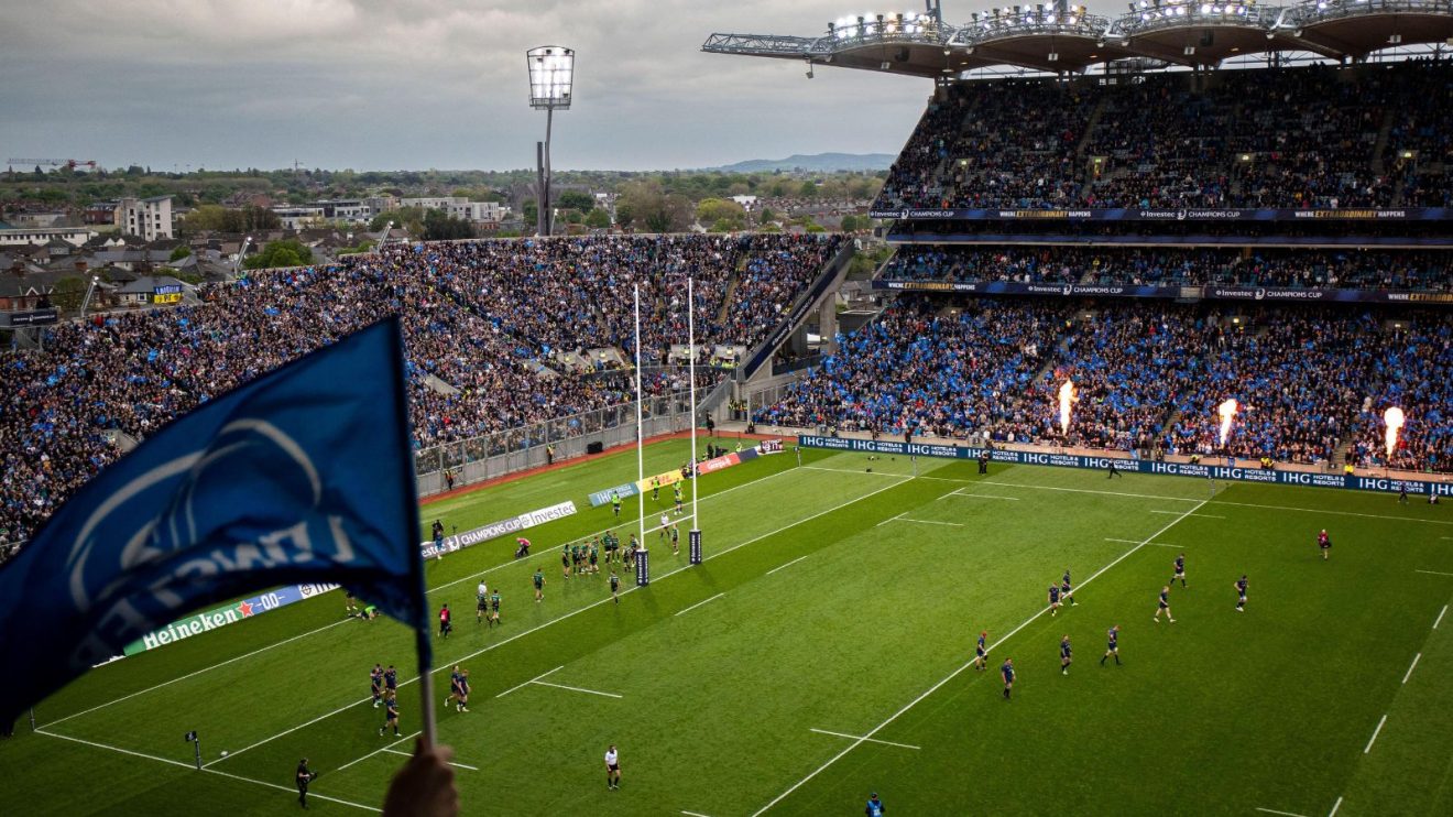 Croke Park during a Leinster Champions Cup match.
