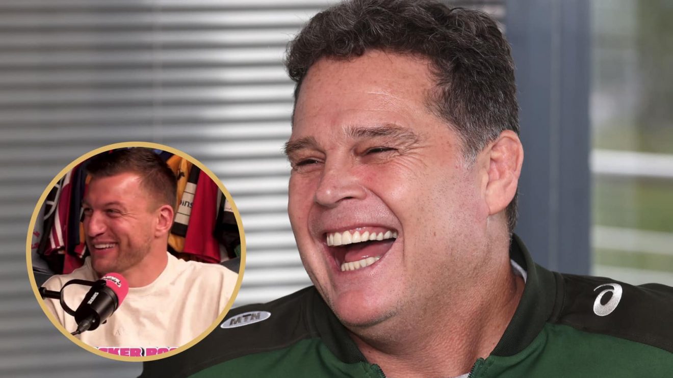 Handre Pollard and Rassie Erasmus
