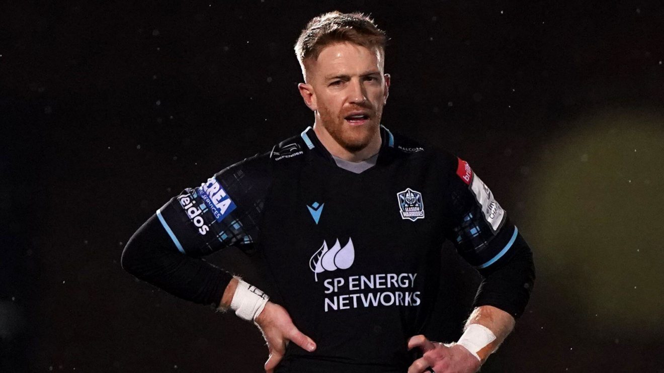 Kyle Steyn in action for Glasgow Warriors in the United Rugby Championship in 2024.