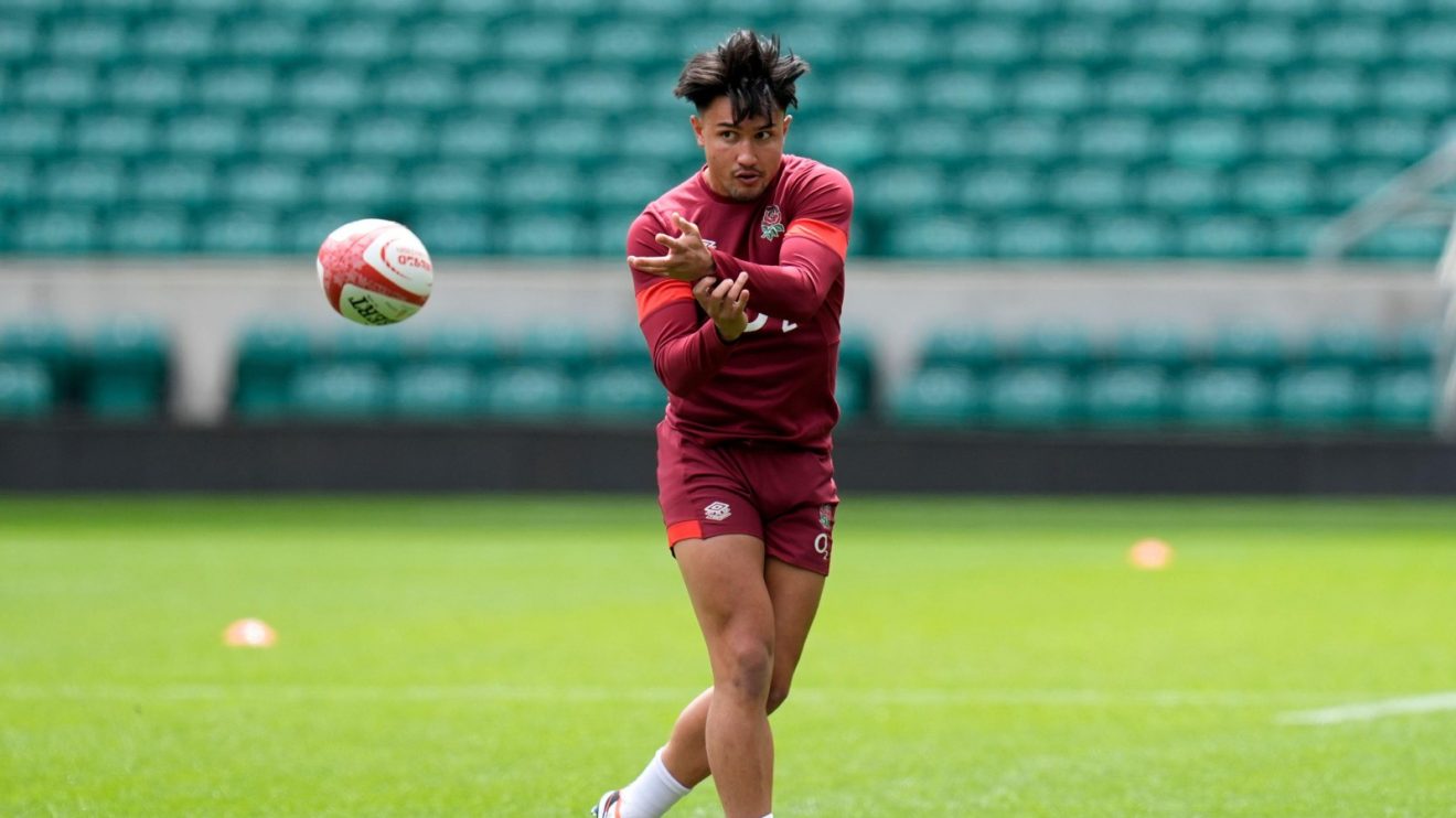 Marcus Smith during an England training session.