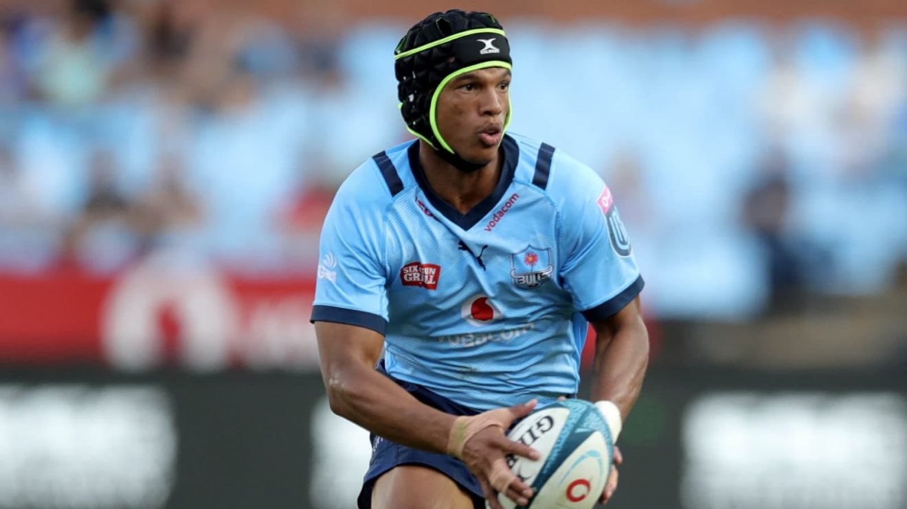 Kurt-Lee Arendse in action for the Bulls.