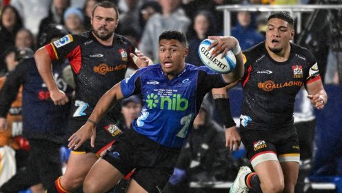 Caleb Clarke hat-trick powers Blues to their first Super Rugby title in 21 years