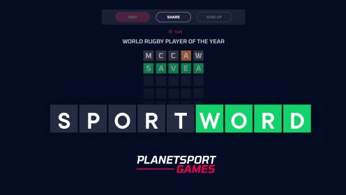 Sportword: Play the daily rugby union game on Planet Sport