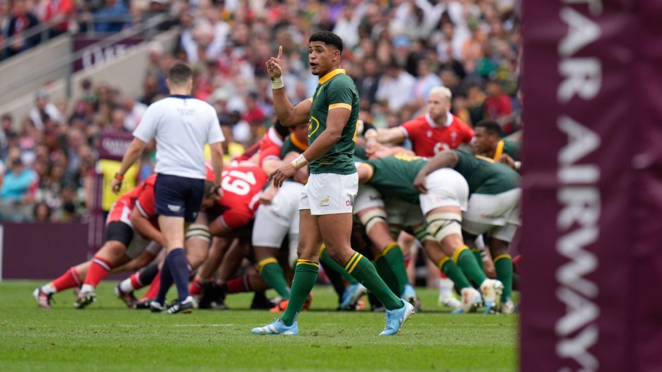 Springboks star Sacha Feinberg-Mngomezulu.