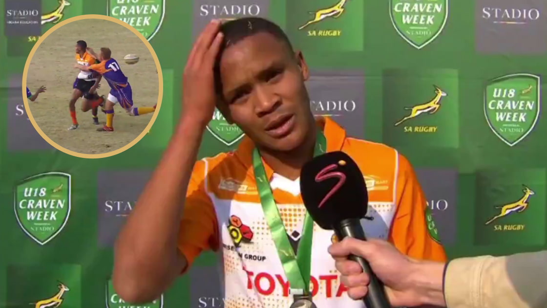 Cheetahs fly-half Alzeadon Felix during Craven Week 2024.
