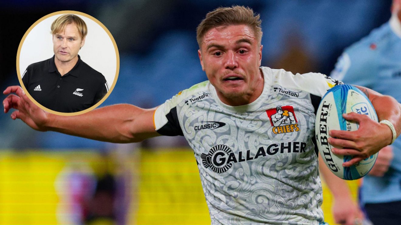 All Blacks head coach Scott Robertson on scrum-half Cortez Ratima.