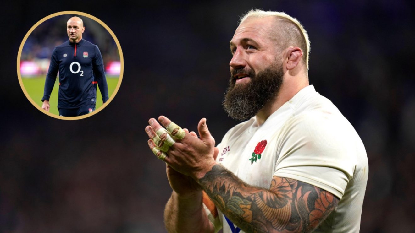 England's Joe Marler and Steve Borthwick.