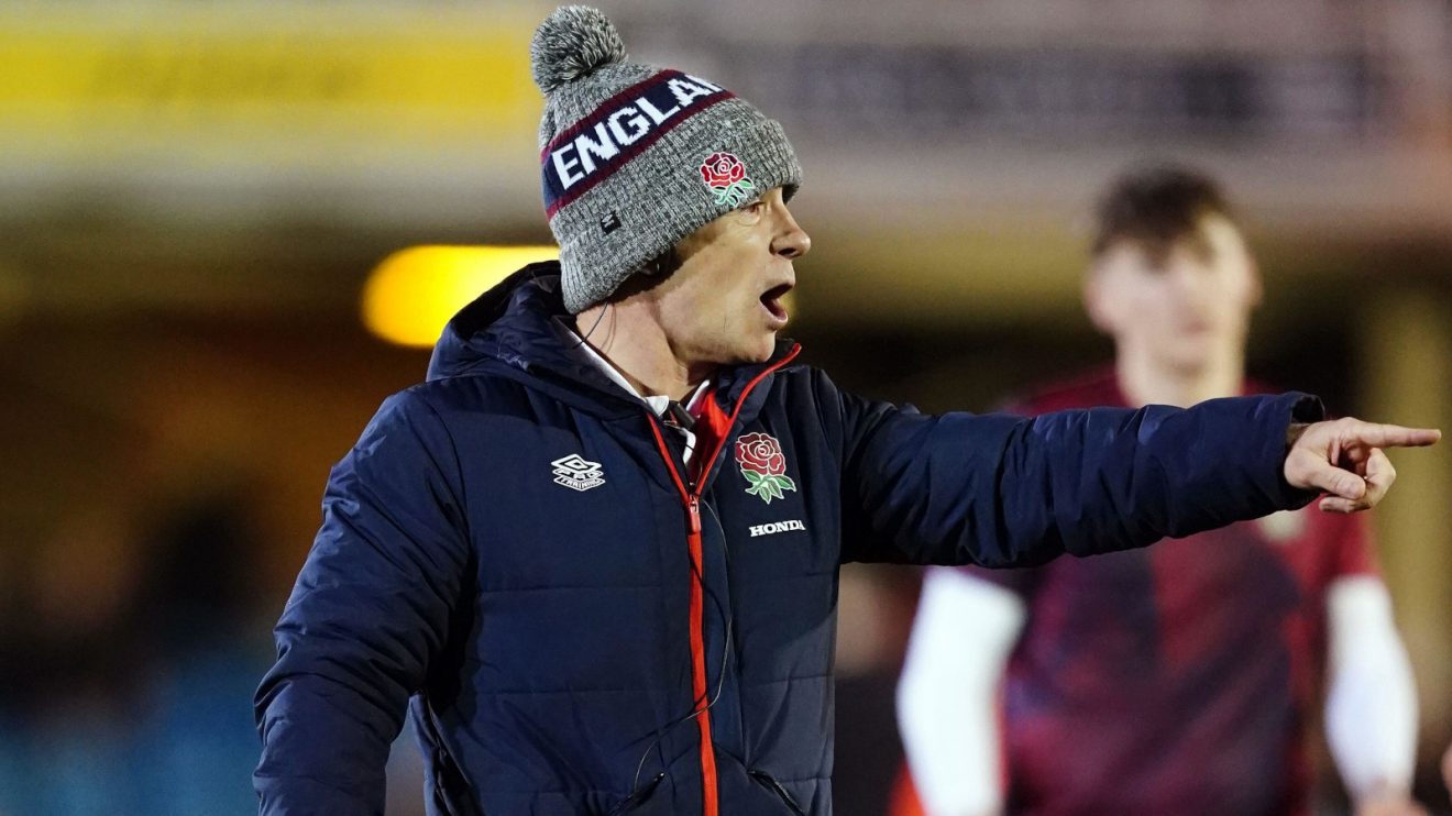 England U20 head coach Mark Mapletoft ahead of game.