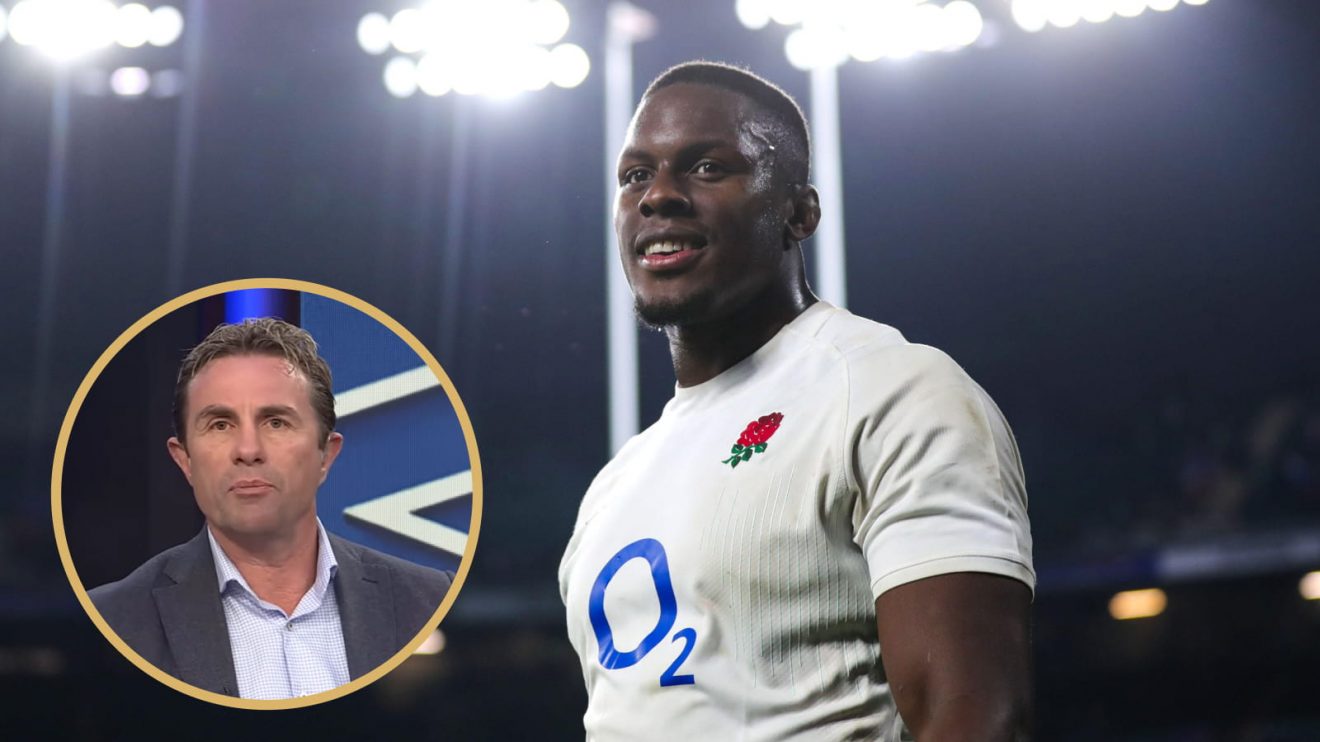 England lock Maro Itoje and All Blacks great Justin Marshall.