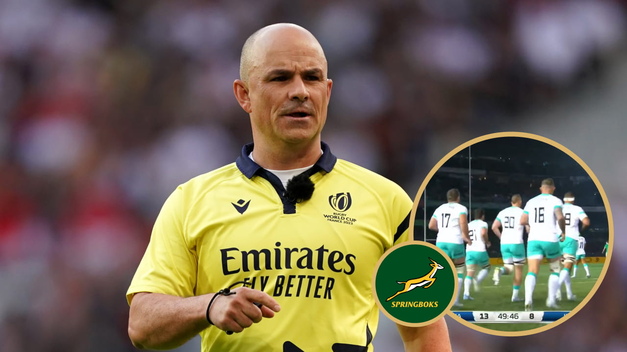 Jaco Peyper and Springboks replacements against Ireland.