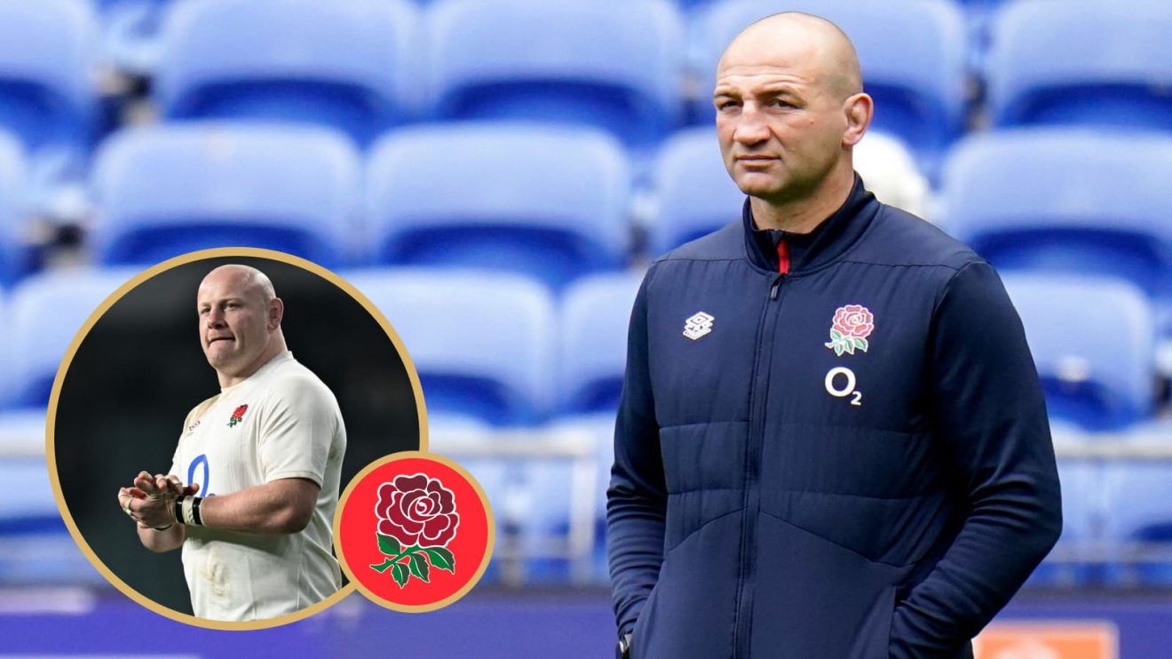 England head coach Steve Borthwick alongside Dan Cole, who is set to his 115th cap.