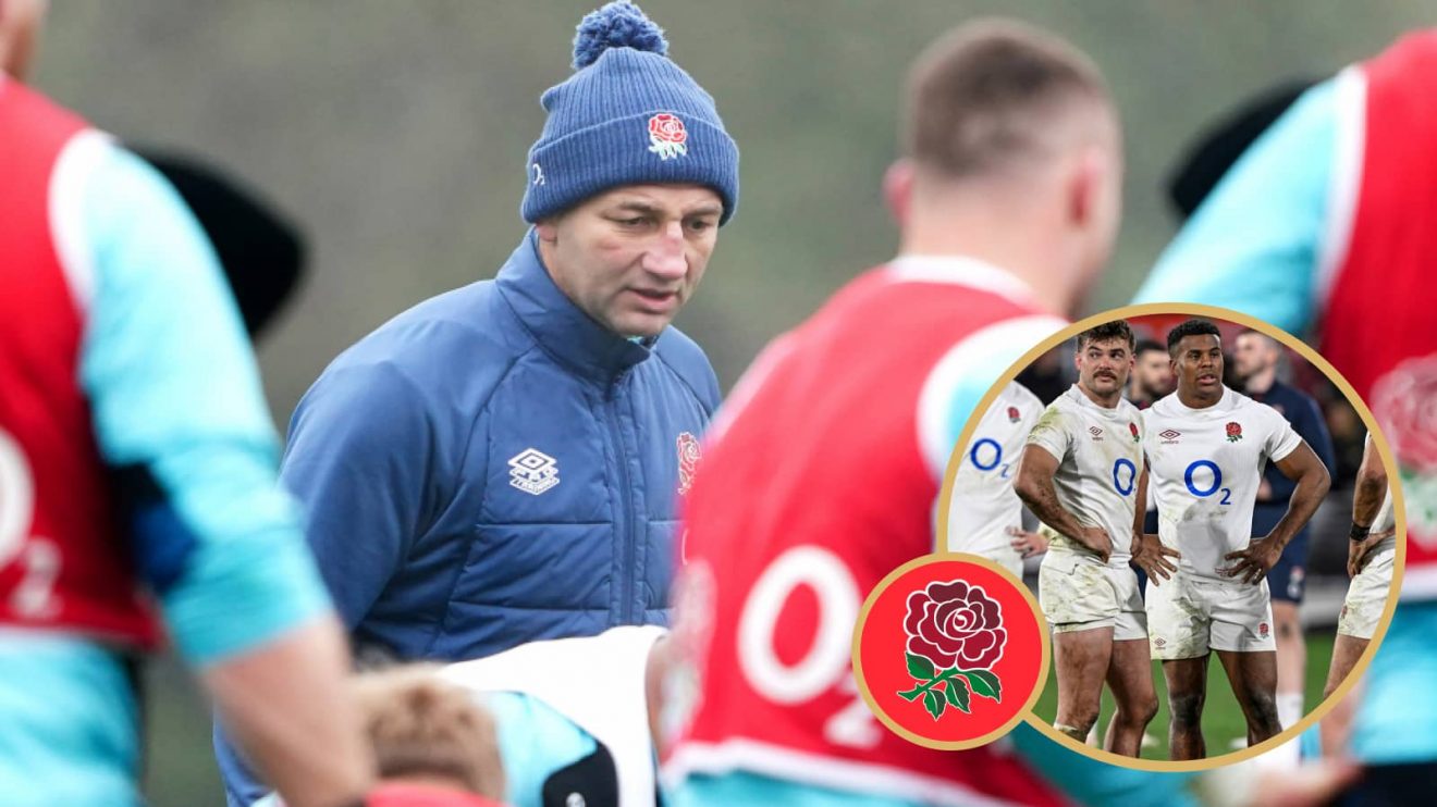 England head coach Steve Borthwick and full-back George Furbank, who misses the second All Blacks Test.