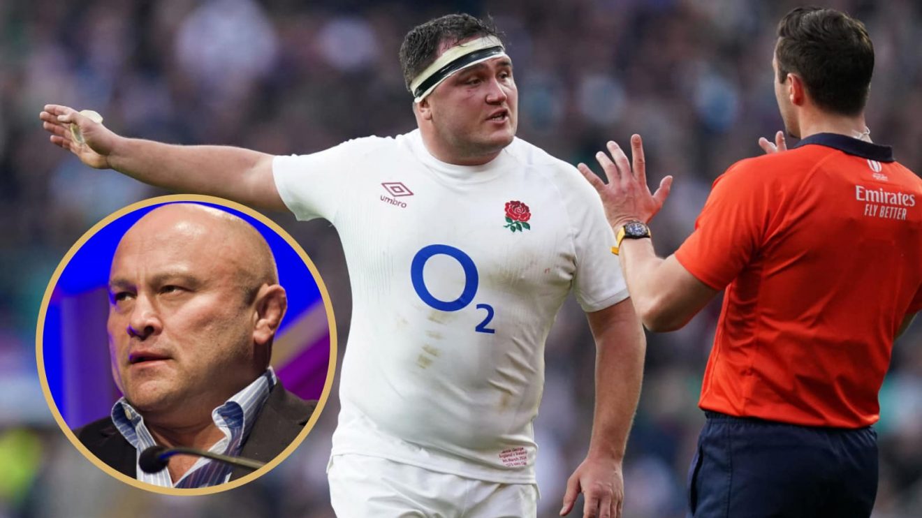 Jamie George talking to Nika Amashukeli, plus England legend Brian Moore.