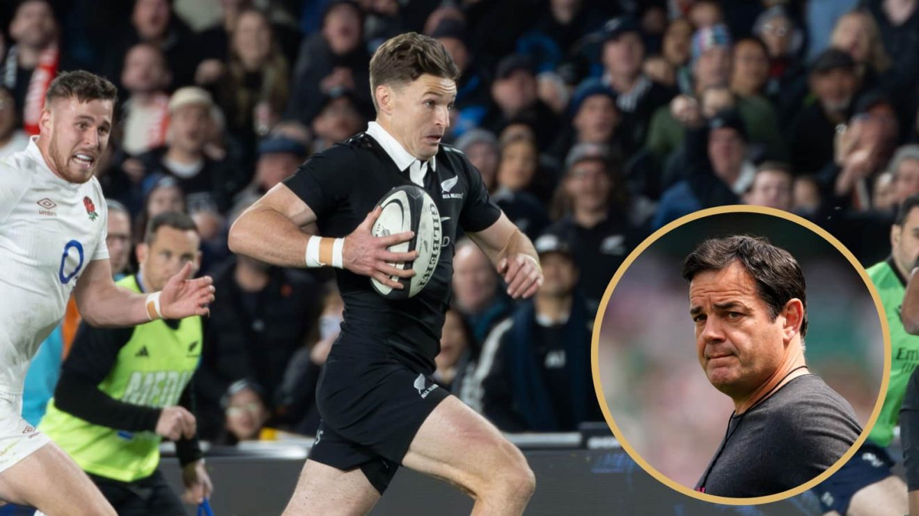 All Blacks veteran Beauden Barrett and former England captain Will Carling.