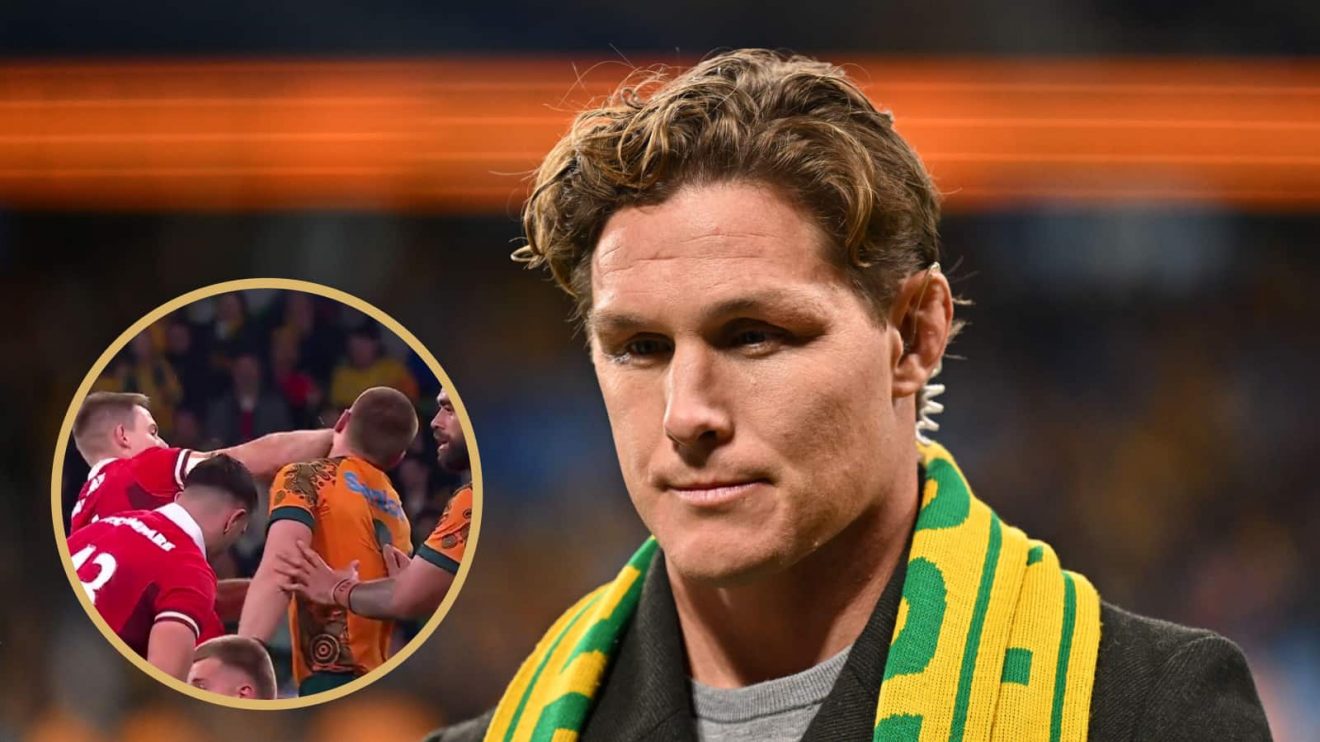 Michael Hooper and a snippet of the incident between Liam Williams and Charlie Cale