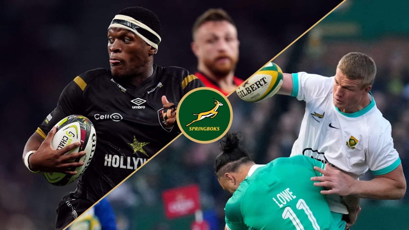 Phepsi Buthelezi and Pieter-Steph du Toit - Springboks.