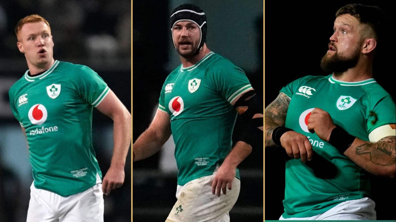 Ciaran Frawley, Caelan Doris and Andrew Porter.