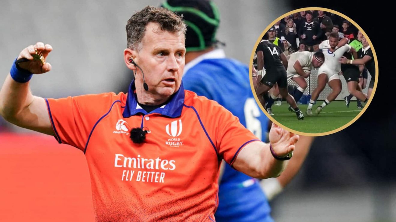 Ex-referee Nigel Owens and the England maul against the All Blacks.