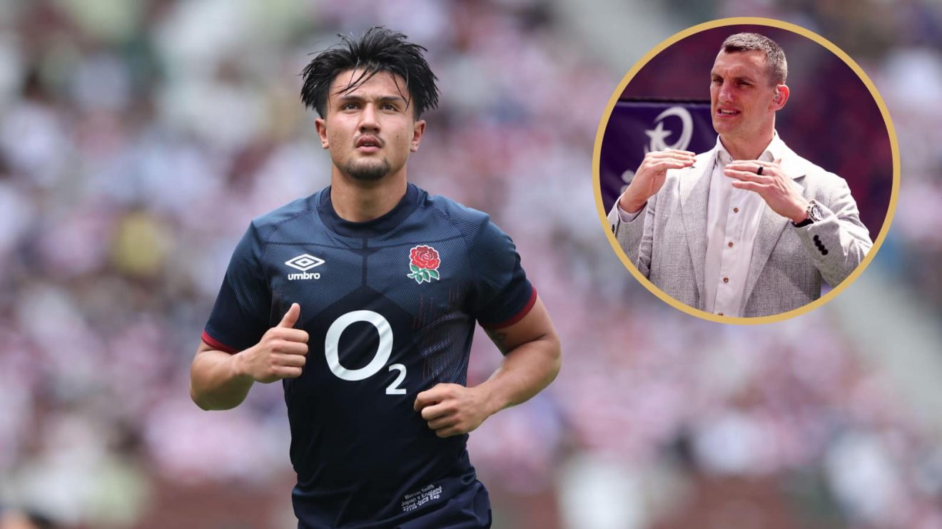 England fly-half Marcus Smith and ex-British and Irish Lions captain Sam Warburton.