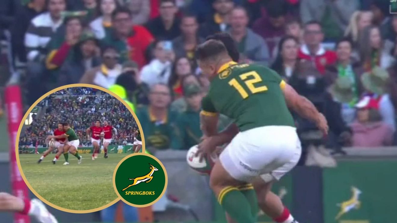 Springboks' centre Andre Esterhuizen.