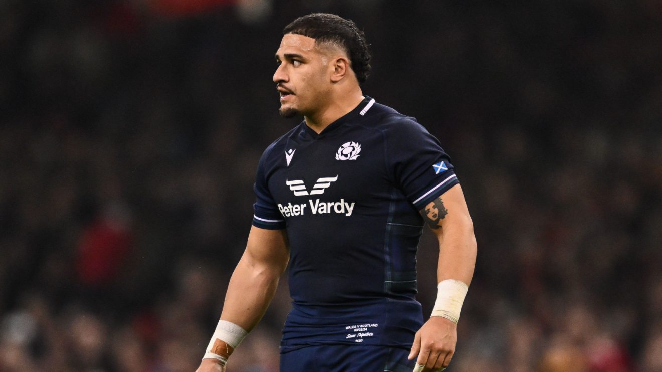 Sione Tuipulotu in action for Scotland in 2024.