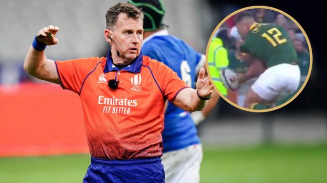 Nigel Owens weighs in on Andre Esterhuizen’s ‘very, very difficult’ red card