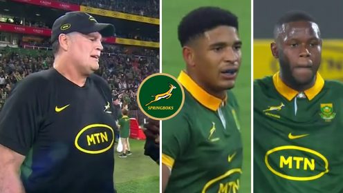 Rassie Erasmus’ verdict on Sacha Feinberg-Mngomezulu and Aphelele Fassi’s performances against the All Blacks