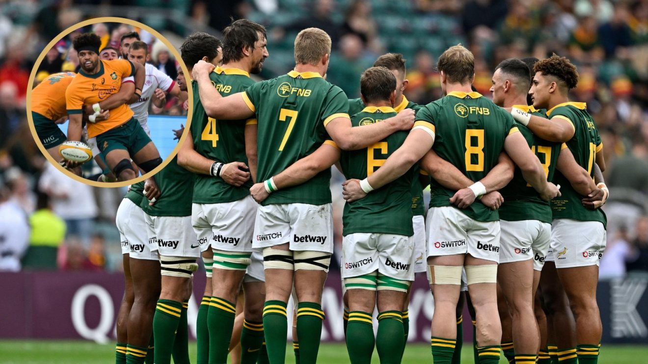 Split with Australia's Rob Valetini and the Springboks.