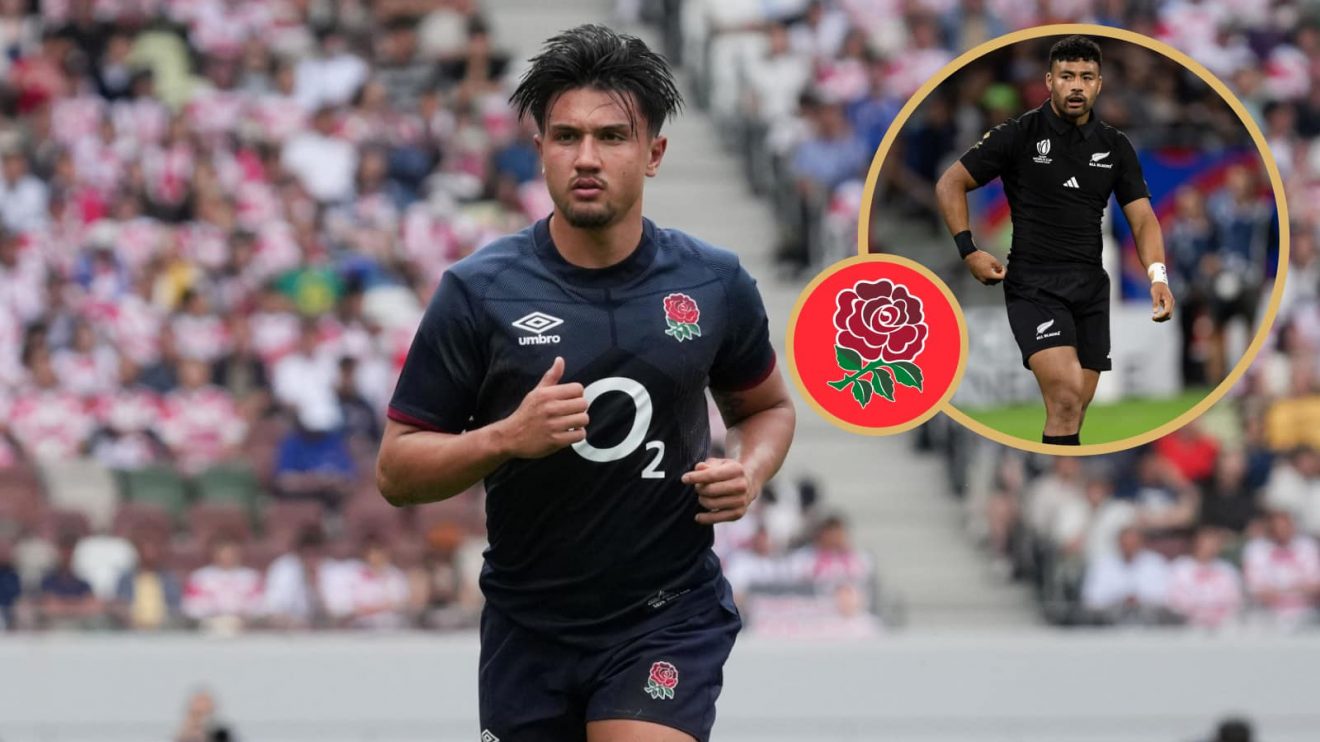 England fly-half Marcus Smith and All Blacks great Richie Mo'unga.
