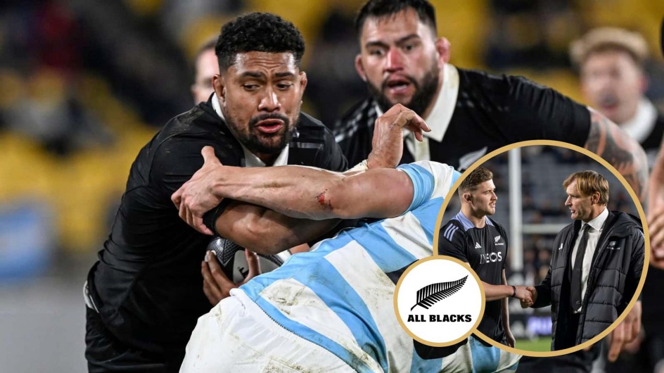 All Blacks captain Ardie Savea plus flanker Dalton Papali'i and Scott Robertson.