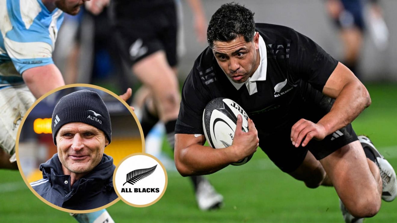 Anton Lienert-Brown for All Blacks and head coach Scott Robertson.
