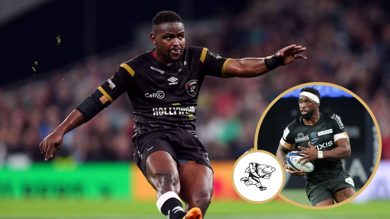 Sharks fly-half Siya Masuku and springboks captain Siya Kolisi