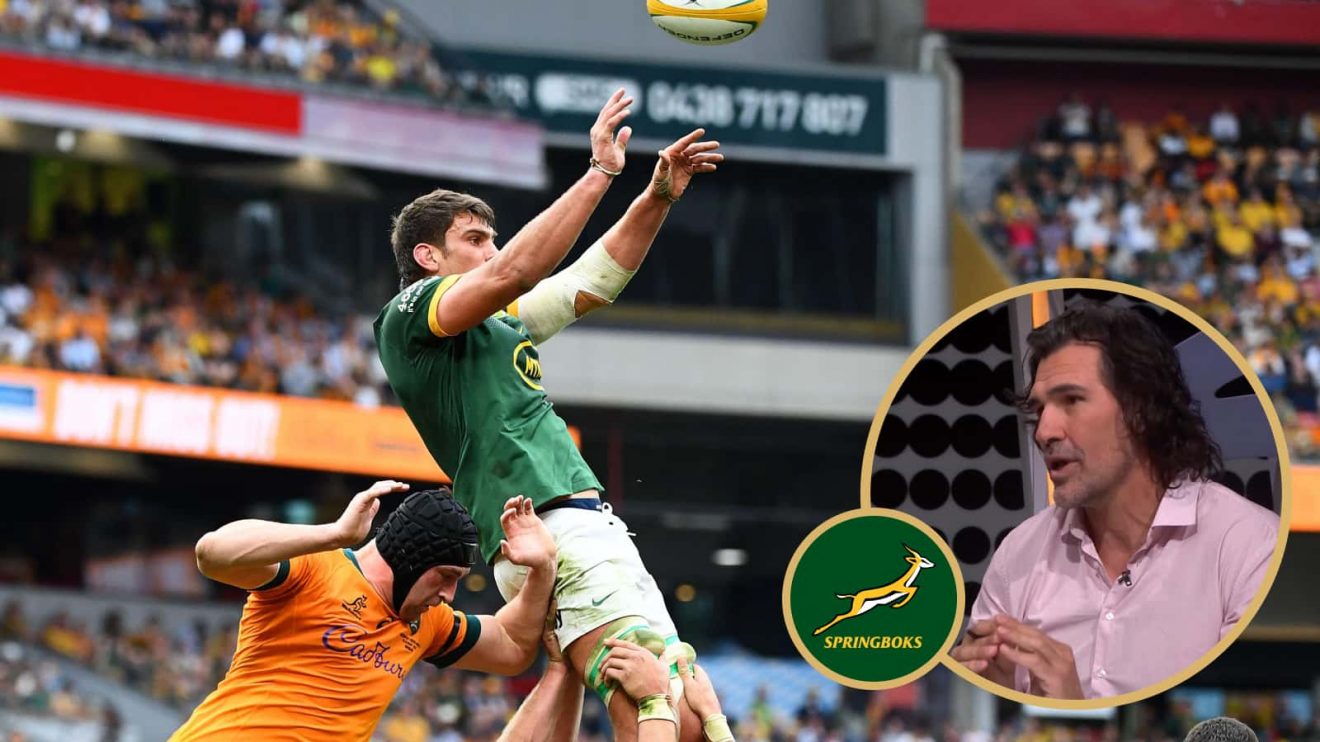 Springboks back-rower Ben-Jason Dixon and ex-lock Victor Matfield.