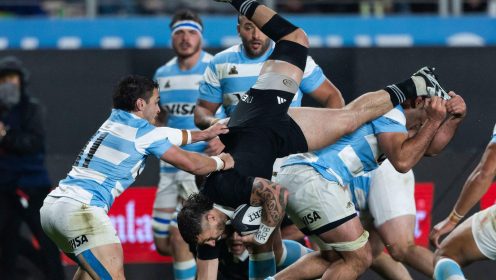 All Blacks silence critics with dominant victory over Argentina to stretch unbeaten run at Eden Park to 50 games