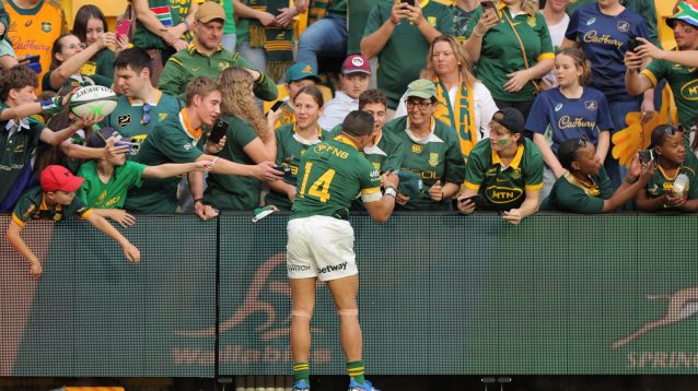 Springboks: Cheslin Kolbe eager to ‘give back’ to South Africa at ‘packed stadiums’ against All Blacks