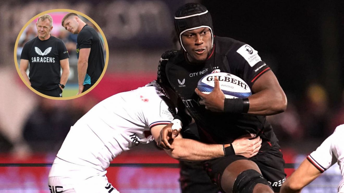 Maro Itoje is unveiled as Saracens' new club captain.