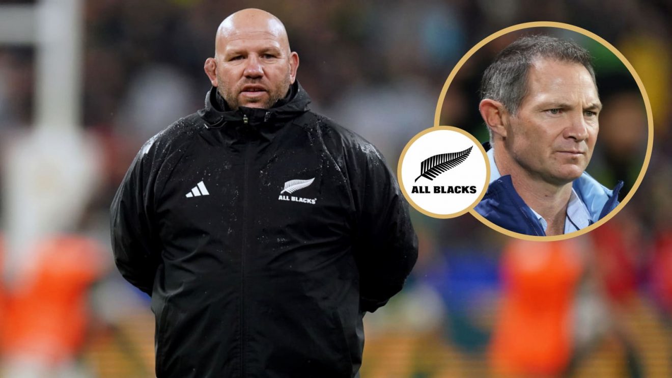 All Blacks forwards guru Jason Ryan and ex-attack coach Leon MacDonald (inset).