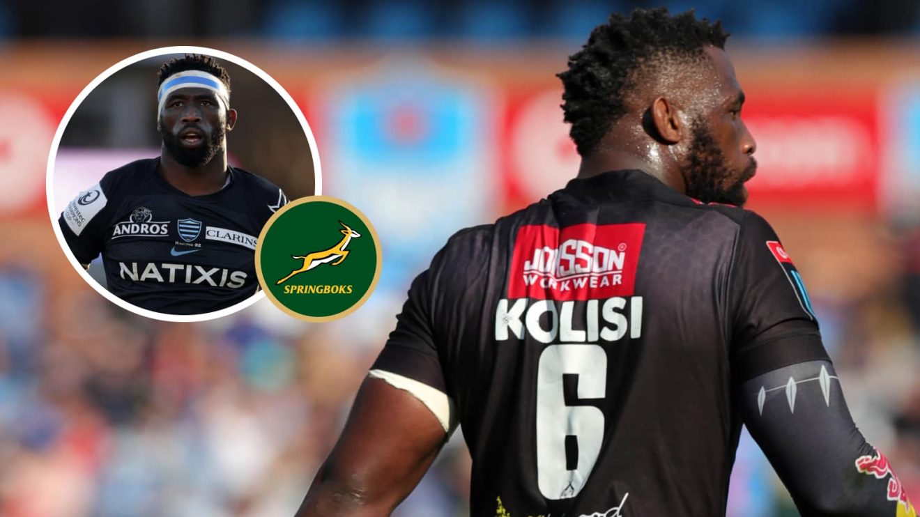 Sporingboks captain Siya Kolisi playing for Racing 92 and the Sharks.
