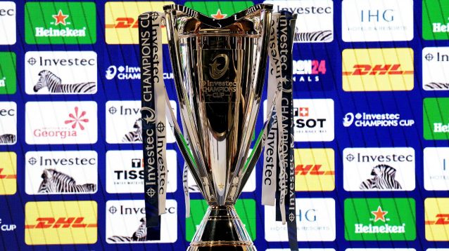Champions Cup trophy pic - Alamy