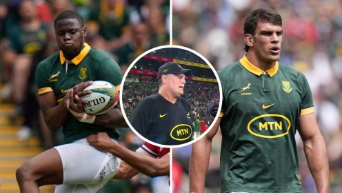 Rassie Erasmus: Aphelele Fassi ‘definitely part of Springboks plans’ and backs dropped forward to play ‘a lot of Tests’